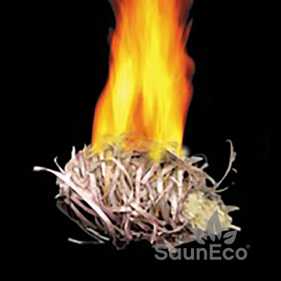 Fire balls to start fire from Sauneco