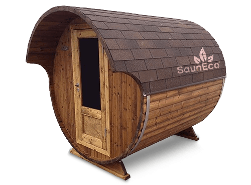 Wooden Barrel Sauna T20E from Sauneco