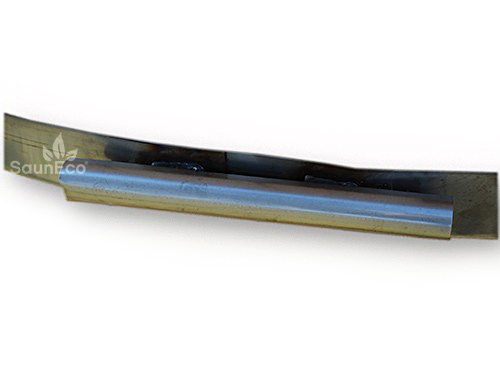 Stainless Steel Covers For Hot Tub or Sauna Bands from Sauneco