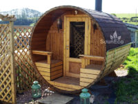 Barrel sauna review for Sauneco